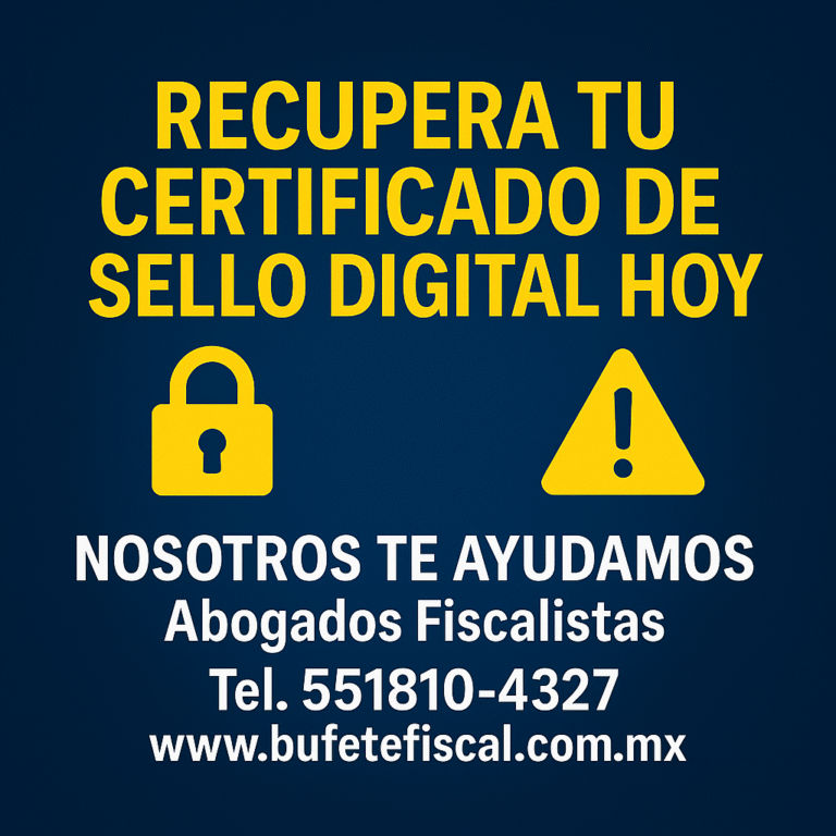 Sin efectos, Certificado de Sello Digital