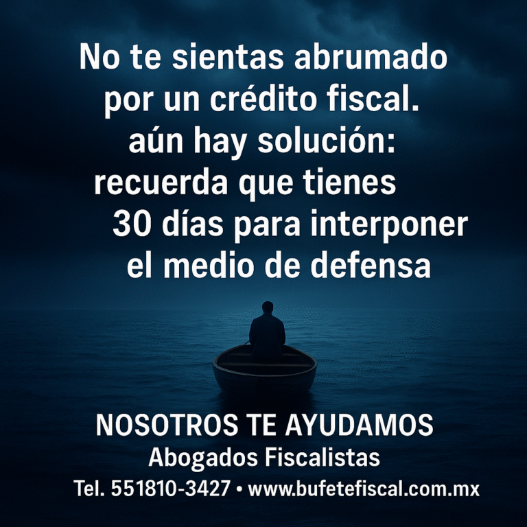 ¿Recibiste un crédito fiscal?